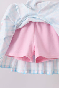 Crocodile Smocked Skorts Set