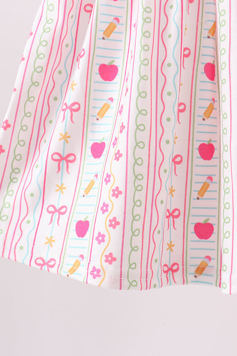 Apple Smocked Ruffle Shorts Set