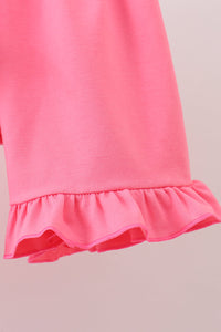 Apple Smocked Ruffle Shorts Set