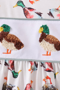 Mallard French Knot Ruffle Shorts Set