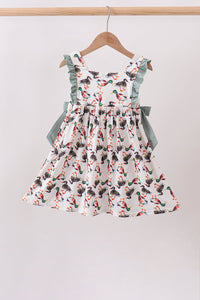 Mallard French Knot Ruffle Dress
