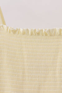 Cream smocked mom dress
