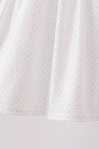 Apple Crayon French Knot Ruffle Pants Set