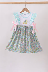 Chicken Applique Ruffle Dress