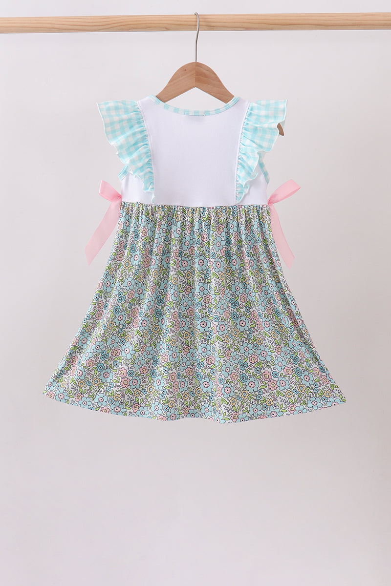 Chicken Applique Ruffle Dress