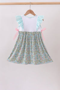 Chicken Applique Ruffle Dress