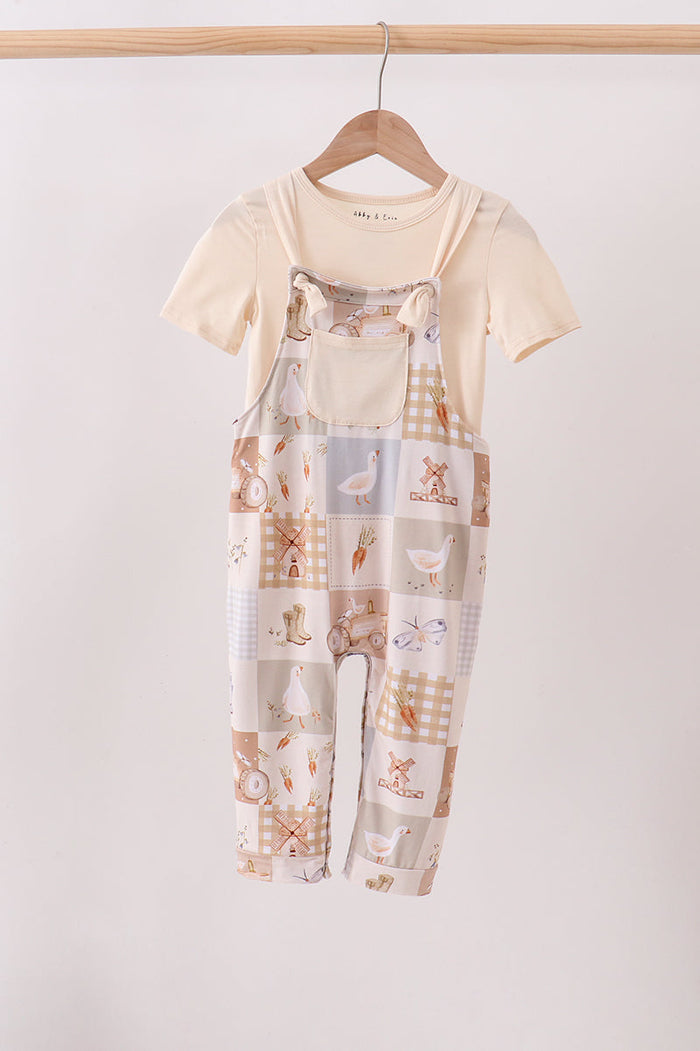 Goose Bamboo 2PC Romper Set