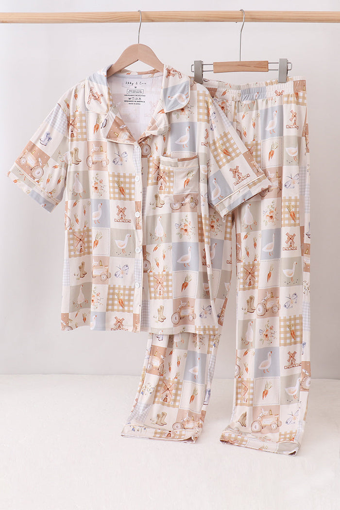 Goose Bamboo Mom Pajama Set