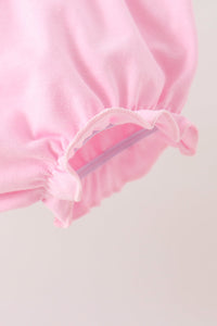 Prayer Embroidery Ruffle Bloomer Set