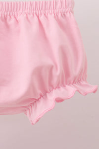 Pumpkin Embroidery Ruffle Bloomer Set