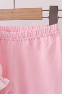 Pumpkin Embroidery Ruffle Pants Set