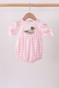 Mallard Applique Gingham Bubble