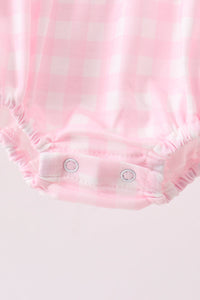 Mallard Applique Gingham Bubble