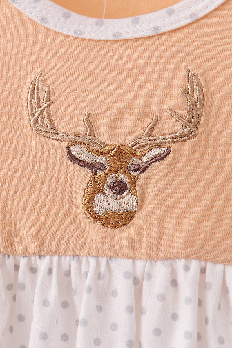 Deer Embroidery Bloomer Set