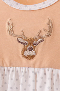 Deer Embroidery Bloomer Set