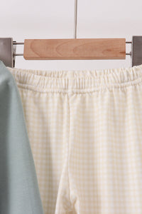 Deer Embroidery Pants Set