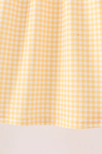 Candy Embroidery Gingham Dress