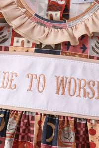 Made to Worship Embroidery Bloomer Set