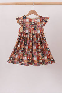 Made to Worship Embroidery Ruffle Dress