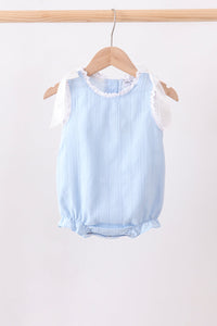 Blue Jacquard Lace Bubble