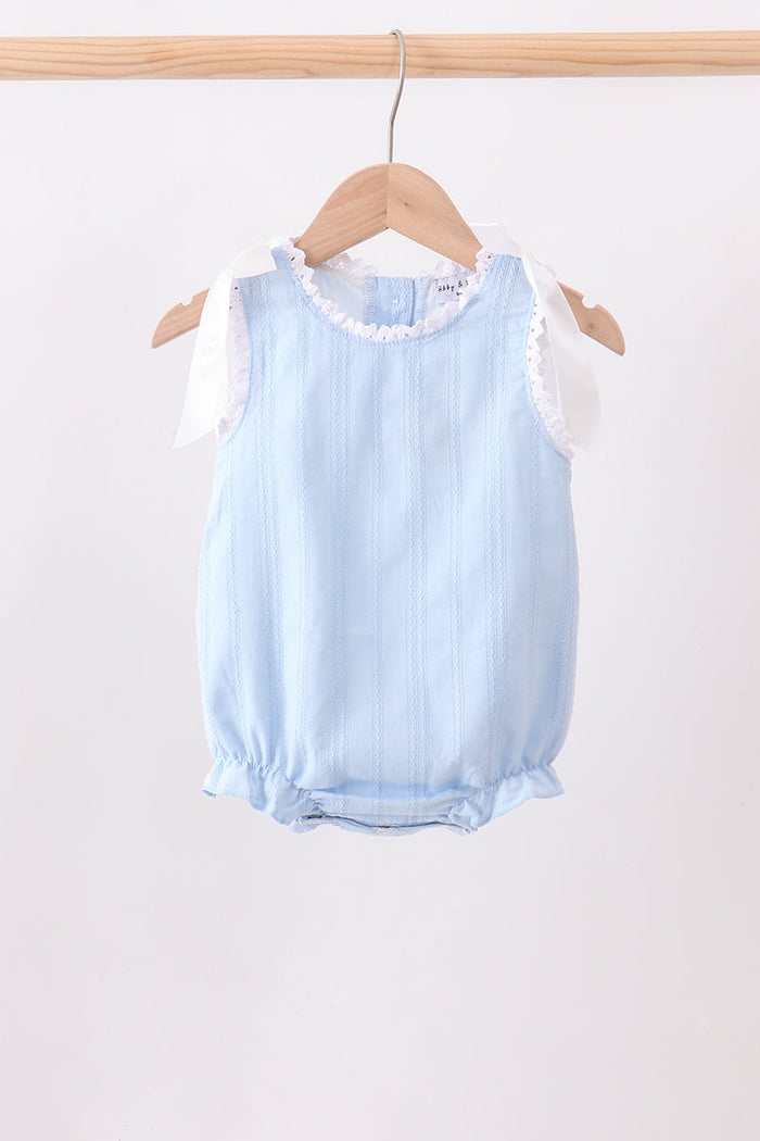 Blue Jacquard Lace Bubble