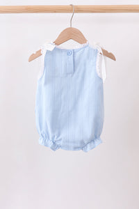 Blue Jacquard Lace Bubble