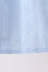 Blue Jacquard Lace Dress