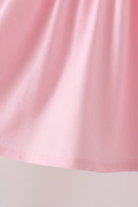 Pumpkin Bow Embroidery Ruffle Dress