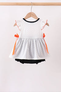 Spider Embroidery Ruffle Bubble