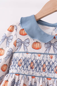 Pumpkin Smocked Pants Set