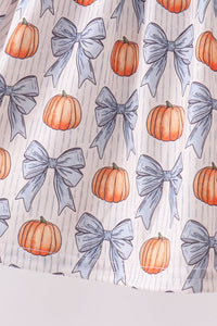 Pumpkin Smocked Pants Set