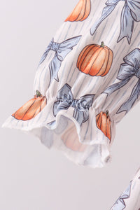 Pumpkin Smocked Pants Set