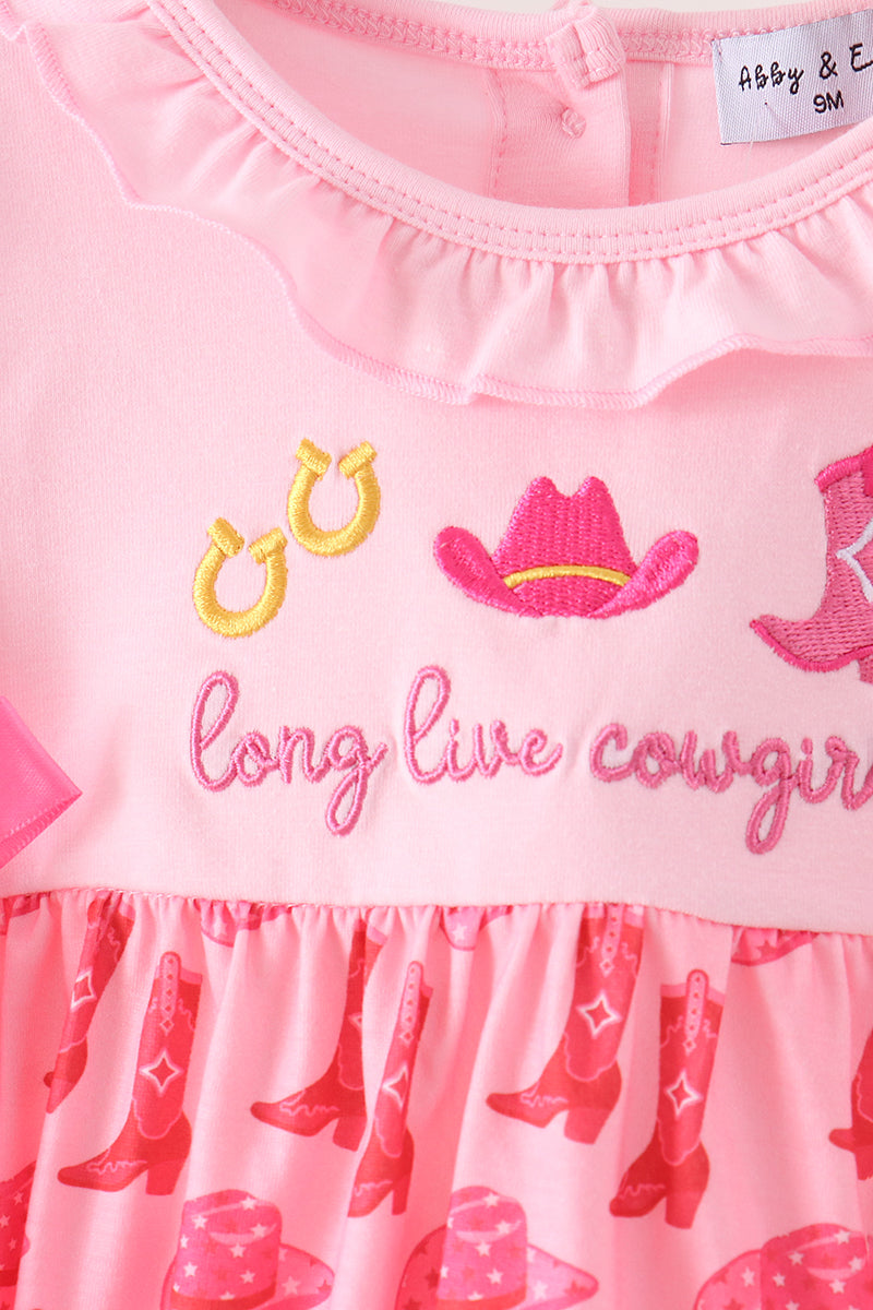 Cowgirl Boots Embroidery Bubble