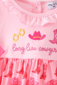 Cowgirl Boots Embroidery Bubble