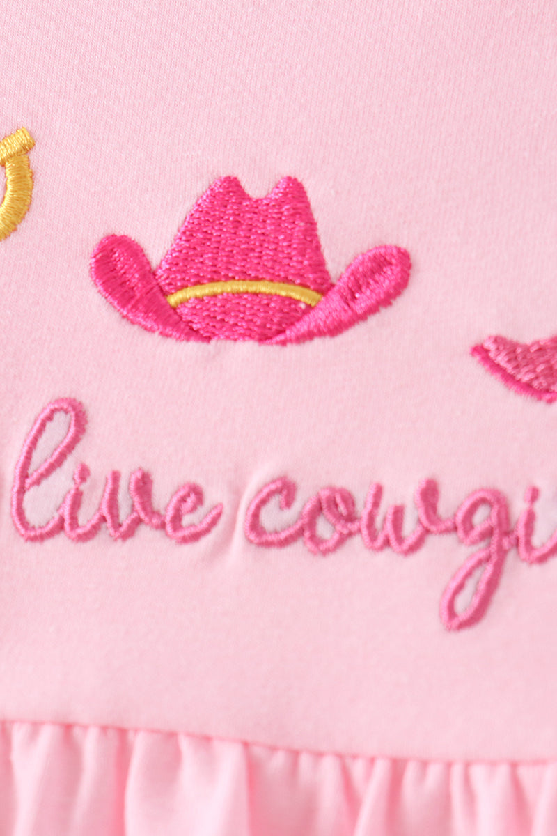 Cowgirl Boots Embroidery Bloomer Set