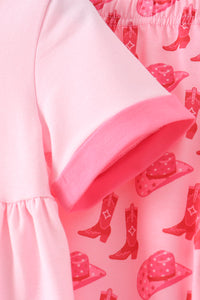Cowgirl Boots Embroidery Pants Set