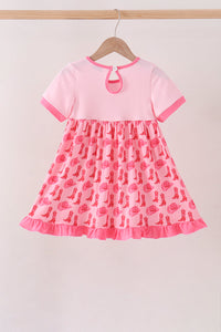 Cowgirl Boots Embroidery Dress