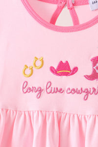 Cowgirl Boots Embroidery Dress