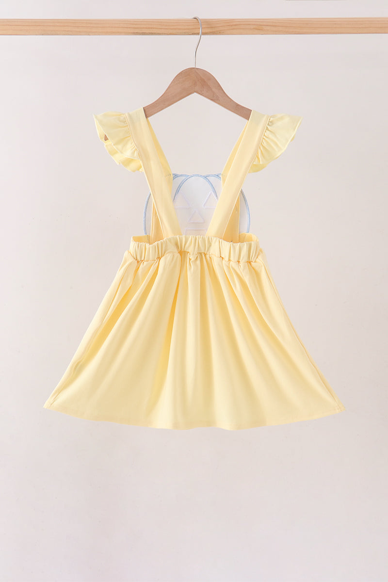 Jack-O-Lantern Applique Ruffle Dress