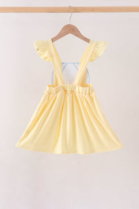 Jack-O-Lantern Applique Ruffle Dress