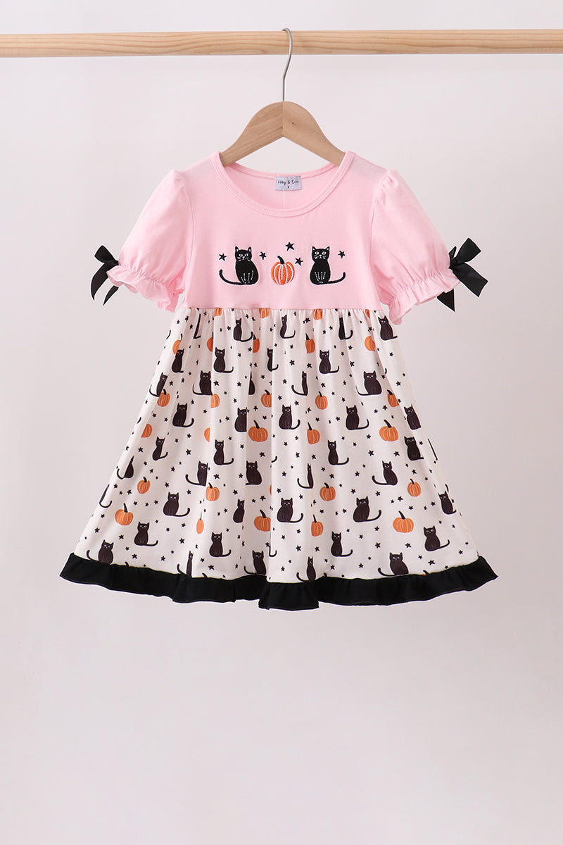 Cat Embroidery Dress