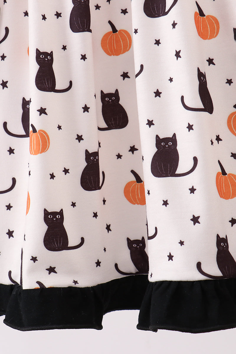 Cat Embroidery Dress