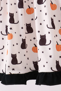 Cat Embroidery Dress