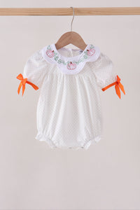 Pumpkin Bow Embroidery Bubble