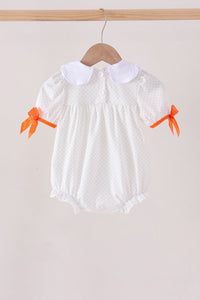 Pumpkin Bow Embroidery Bubble
