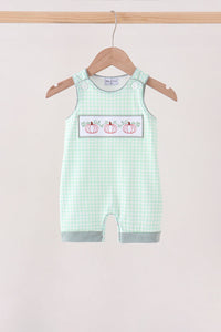 Pumpkin Embroidery Gingham Jon Jon