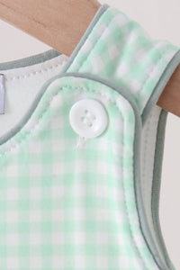 Pumpkin Embroidery Gingham Jon Jon
