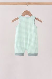 Pumpkin Embroidery Gingham Jon Jon