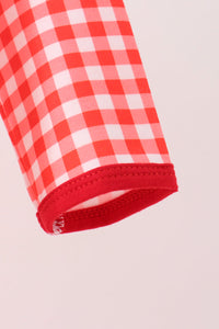Football Smocked Gingham Bubble