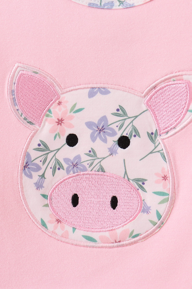 Piggy Applique Bloomer Set